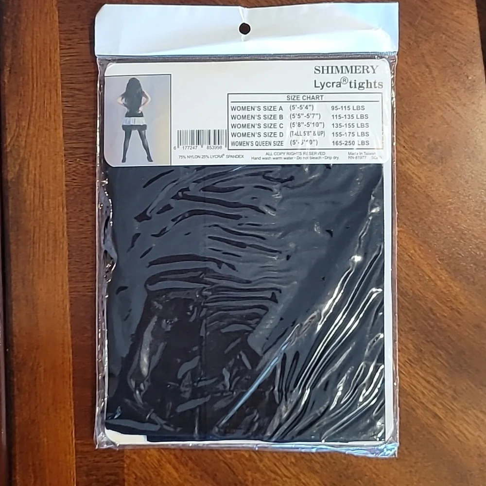 Sheerly Touch Ya Shimmery Lycra Tights Exersize Dance New